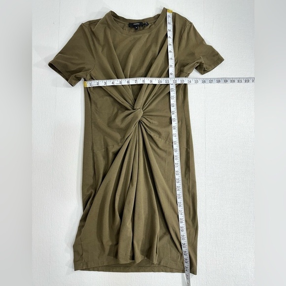 Theory knot tee dress green size M - Picture 6 of 9
